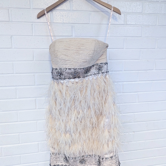 Sue Wong Nocturne Feather Dress - Picture 6 of 10